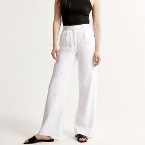 Abercrombie Sloane Tailored Linen-Blend Pant